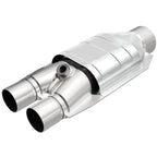 MagnaFlow Conv Univ 2/2.5 D/S Single O2 FED universal catalytic converter for offroad parts and Jeep Wrangler accessories.