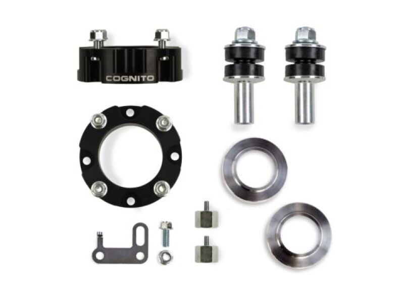 Cognito 22-24 Toyota Tundra (w/ Rear Coil Springs) Standard 3-Inch Leveling Kit parts including spacers and hardware