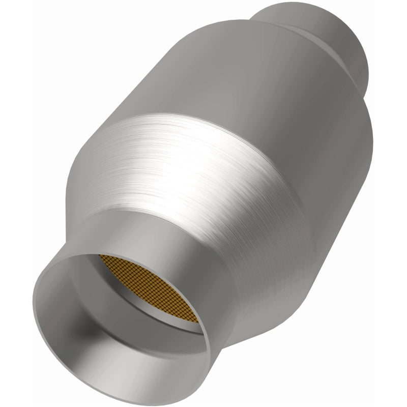 MagnaFlow Conv Univ 2.5in Inlet/Outlet Center/Center Round catalytic converter for performance offroad parts