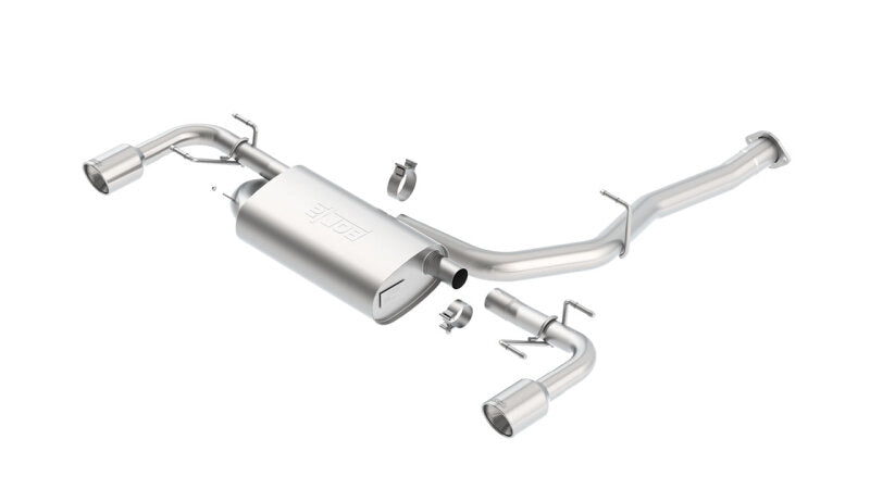 Borla 03-09 Mazda RX-8 1.3L Single Round Rolled Angle-Cut Cat-Back Exhaust Secondary image