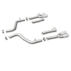MagnaFlow Axle-Back, SS, 2.5in, Quad Split Rear 3.5in Tip 2015 Dodge Challenger 3.6L V6 exhaust kit