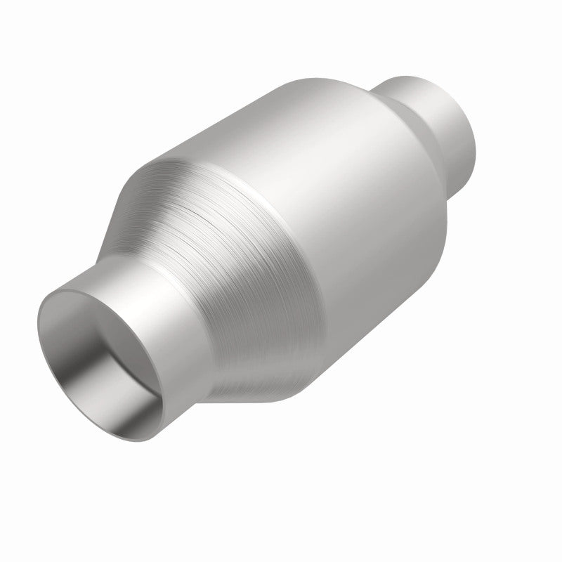 MagnaFlow Conv Univ 2.25in Inlet/Outlet Center/Center Round catalytic converter for offroad performance upgrades