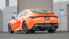 Borla 15-24 Lexus RC F Axle-Back Exhaust System S-Type - Black Chrome on orange car