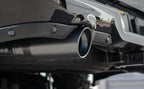 MagnaFlow Sys C/B 11-15 Ford Super Duty F250 6.2L EC CC, SS 3.5in Single Rear Pass Side Ext 5in Tip exhaust close-up