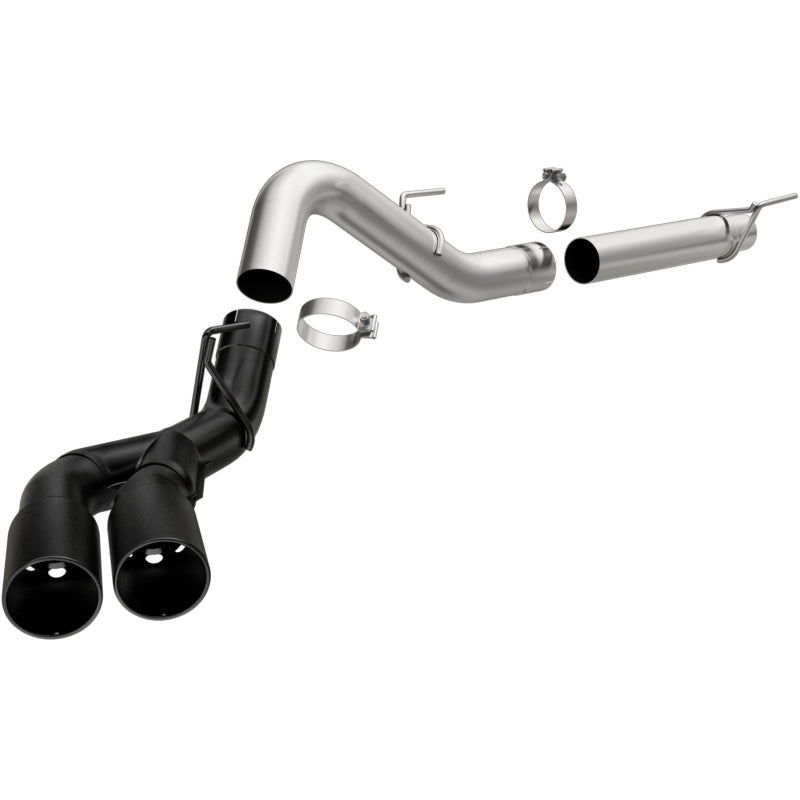 MagnaFlow CatBack 2018 Ford F-150 V6-3.0L Dual Exit Black Stainless Exhaust - MF Series Secondary image