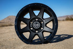 ICON Rebound 18x9 6x5.5 0mm Offset 5in BS 106.1mm Bore Double Black Wheel for offroad performance upgrades.