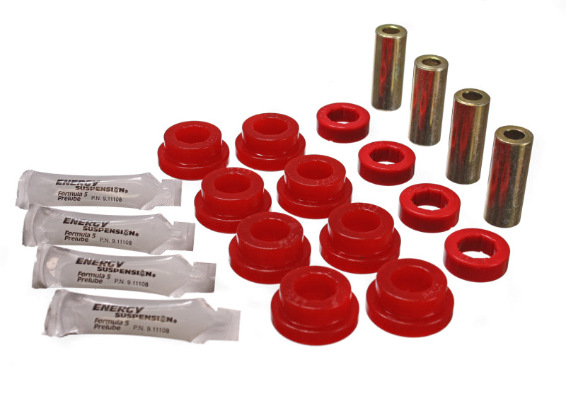 Energy Suspension 89-95 Honda Civic/CRX / 93-97 Honda Del Sol (including VTEC) Red Rear Control Arm components and hardware