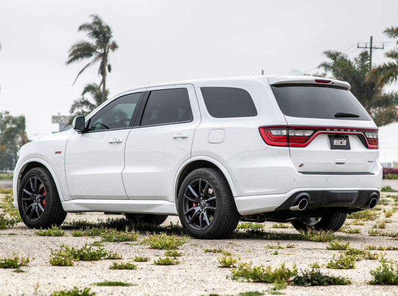 Borla 18-20 Dodge Durango SRT 6.2L V8 2.75in ATAK SS Catback Exhaust on white SUV