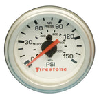Firestone Replacement Single Pressure Gauge - White Face (For PN 2225 / 2229 / 2196) (WR17609181) for offroad performance upgrades.