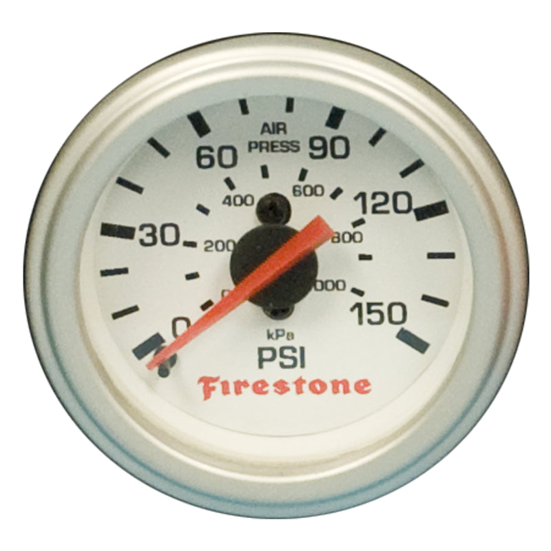 Firestone Replacement Single Pressure Gauge - White Face (For PN 2225 / 2229 / 2196) (WR17609181) for offroad performance upgrades.