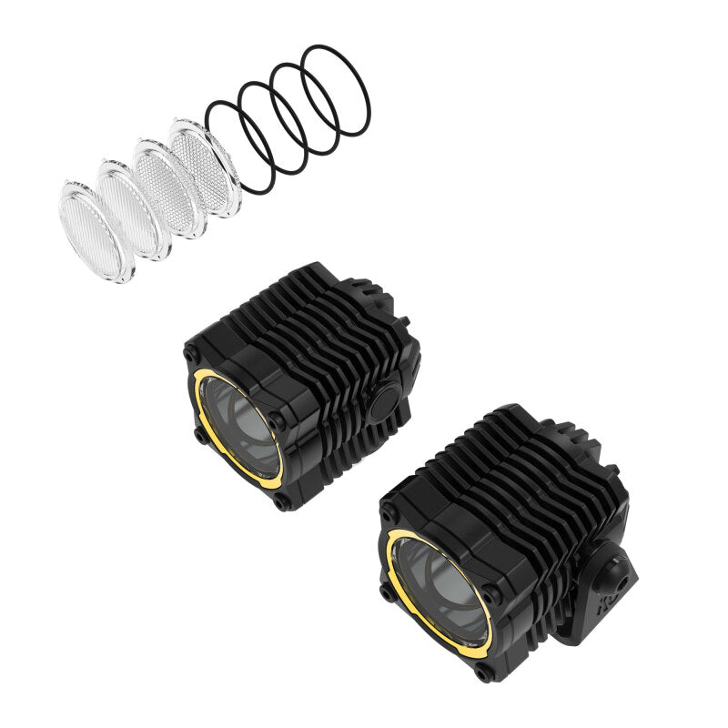 KC HiLiTES FLEX ERA 1 (2-Light) Master Kit LED lights and lenses
