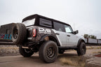 DV8 Offroad 21-22 Ford Bronco FS-15 Series Rear Bumper with spare tire and off-road tires