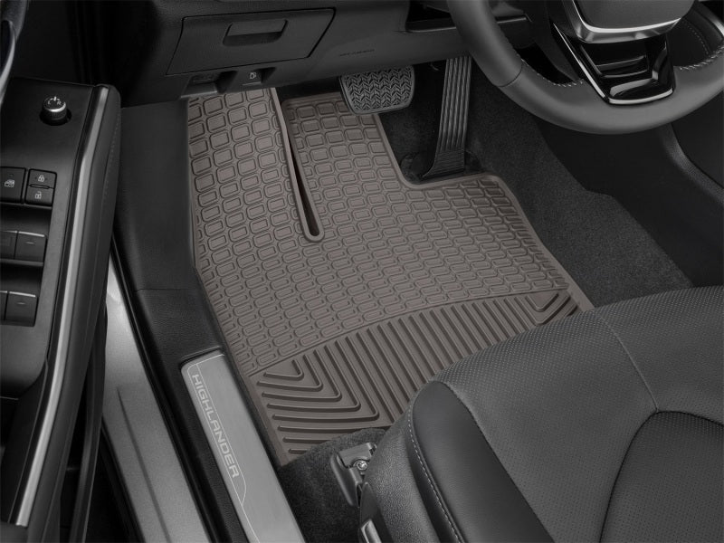 WeatherTech 2020-2022 Toyota Highlander Front Rubber Mats - Cocoa Secondary image