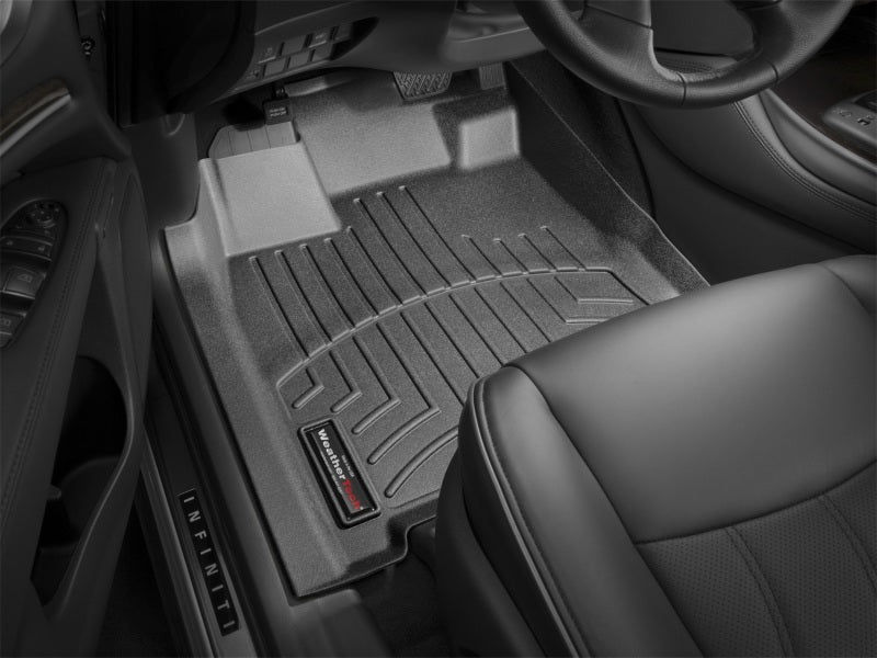 WeatherTech 13+ Infiniti JX Front FloorLiner - Black on car floor