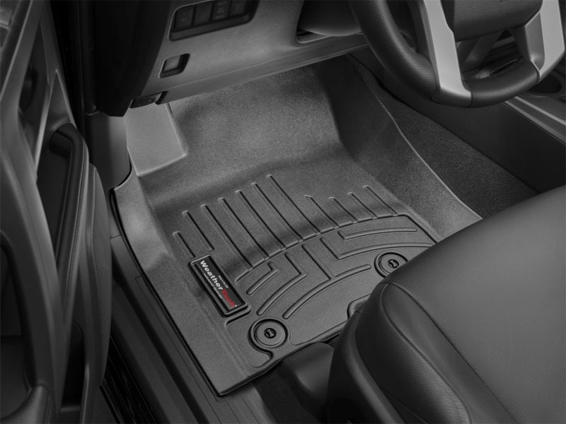 WeatherTech 13+ Toyota 4Runner Front FloorLiner - Black on car floor