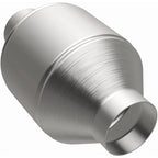 MagnaFlow Conv Univ 2.25in Inlet/Outlet Center/Center Round 3in Body L x 5in W x 8.75in Overall L stainless steel catalytic converter
