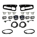 Baja Designs 2021+ Ford Bronco Clear SAE Fog Pocket Kit w/Upfitter for offroad lighting and performance upgrades.