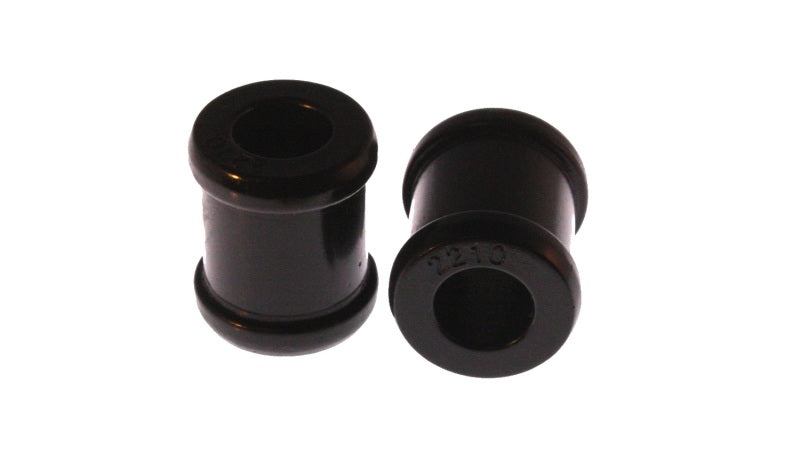 Energy Suspension Black standard straight eye Shock Bushings 5/8 inch I.D. / 1 1/16 inch O.D. / 1 7/ in durable polyurethane.