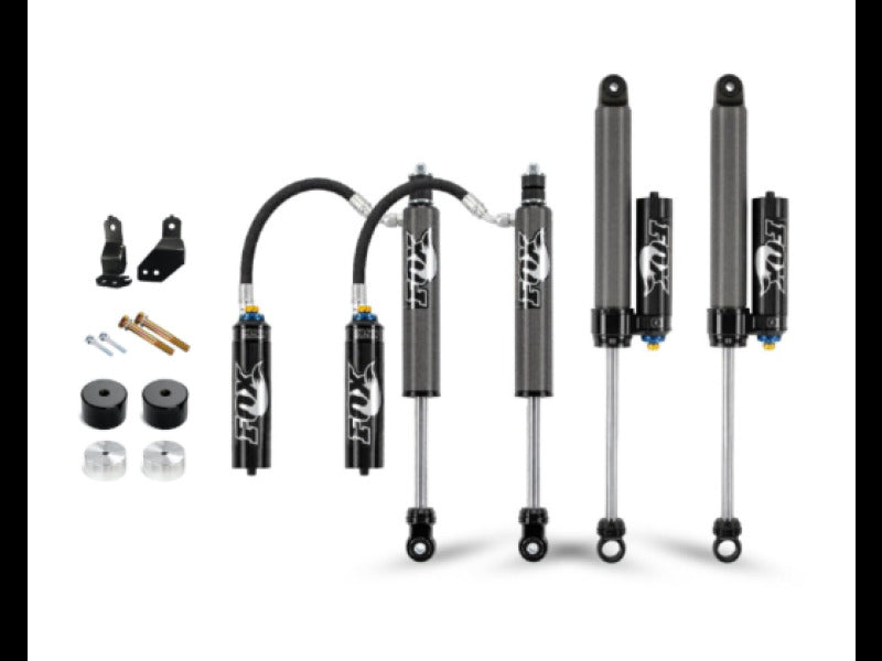 Cognito 17-24 Ford F-250/350 SD 4WD 2in Premier Leveling Kit w/ Fox 2.5 Reservoir Shocks parts and components.