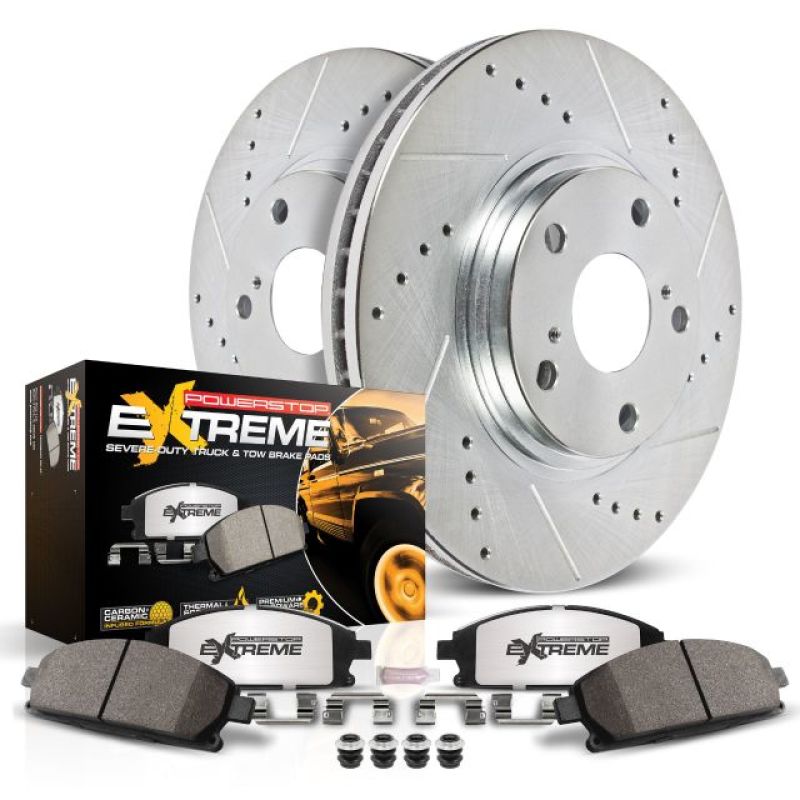 Power Stop 2011 GMC Sierra 3500 HD Front Z36 Truck & Tow Brake Kit Secondary image