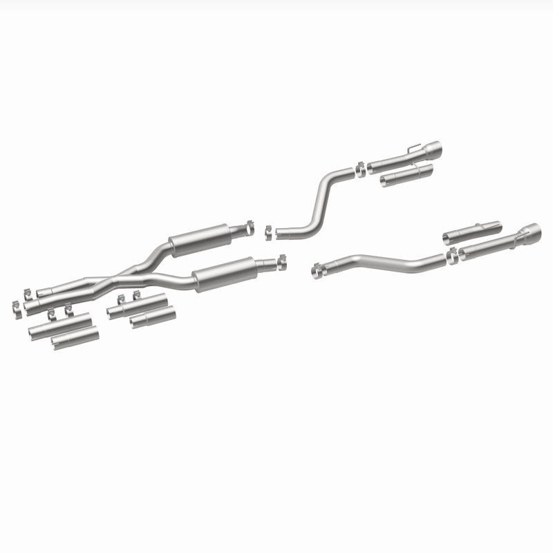 MagnaFlow 2017+ Dodge Charger 409 SS Polished 3in Quad Tips Cat-Back Exhaust parts and components