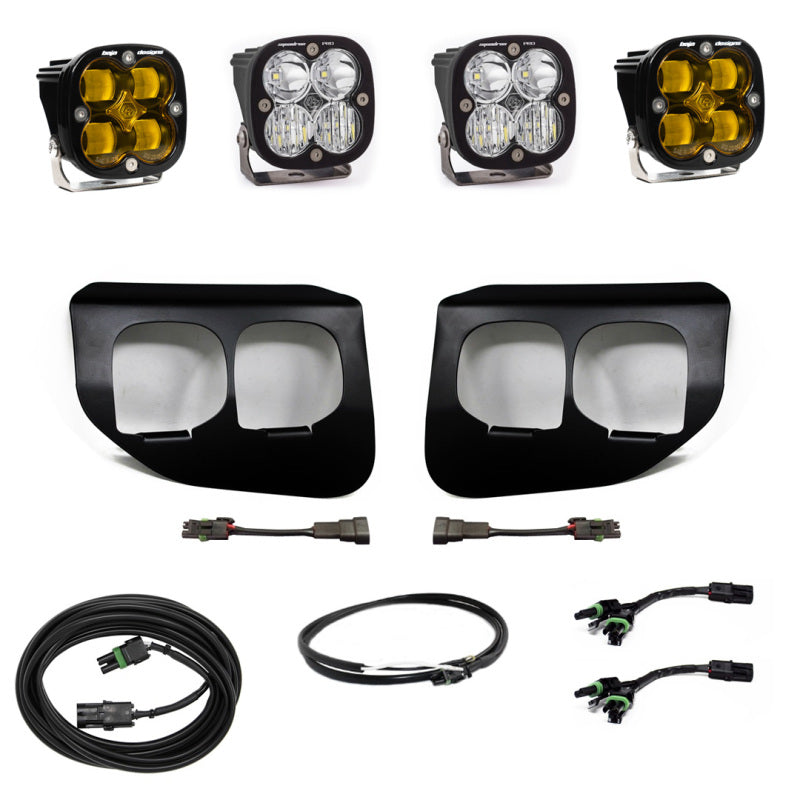 Baja Designs 2020+ Ford Super Duty Fog Lights FPK Amber SAE/Pro DC Baja Designs w/Upfitter Secondary image