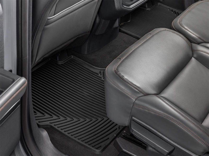 WeatherTech 25-26 Lincoln Navigator 2nd Row Rear All-Weather Floor Mats - Black Secondary image