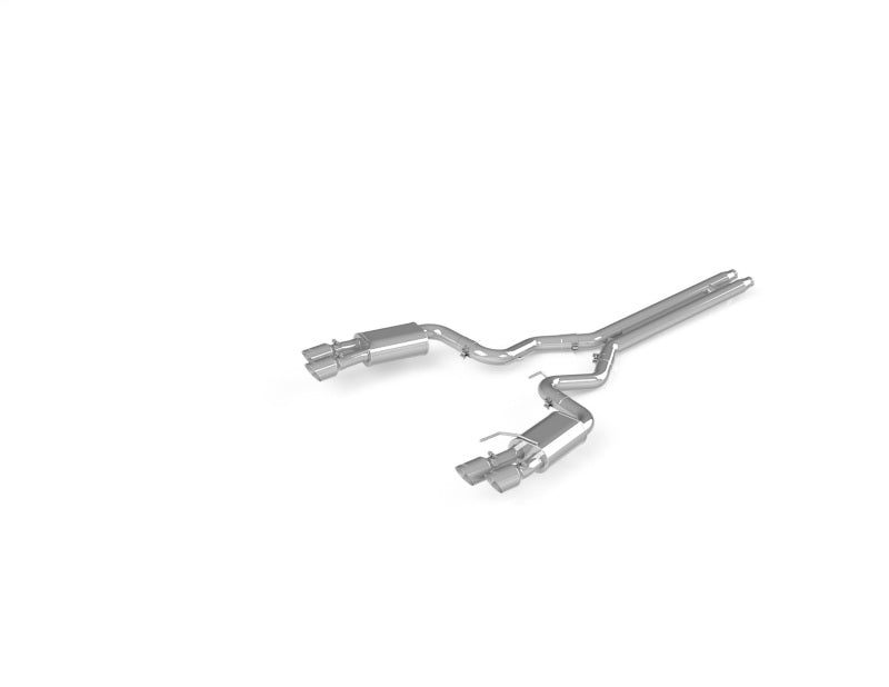 MBRP 18-19 Ford Mustang GT 5.0 3in Dual Split Rear Cat Back w/ Quad 4.0in Dual Wall Tips- T304 Secondary image