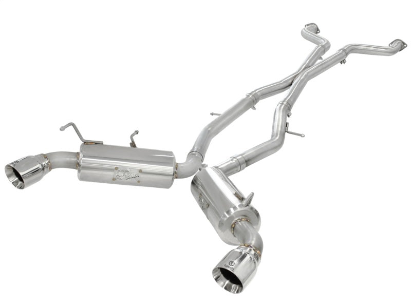 aFe Takeda 2.5inch SS Exhaust Cat-Back 09-13 Nissan 370Z V6 3.7L Polished Tips Secondary image
