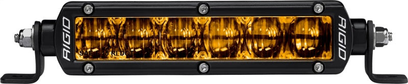 Rigid Industries 6in SR-Series Pro Dot / SAE Fog Lights (Pair) - Selective Yellow for trucks and offroad performance upgrades