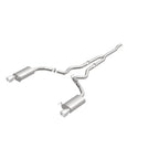 MagnaFlow Cat Back, SS, 2.5in, Street, Dual Split Polished 4.5in Tips 2015 Ford Mustang Ecoboost exhaust system