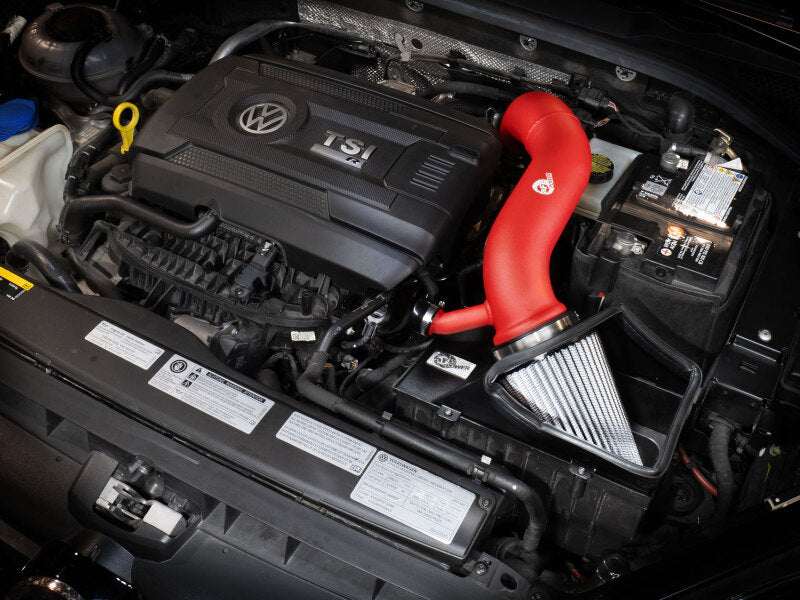 aFe Rapid 15-21 VW GTI L4 2.0L Induction Red Edition Cold Air Intake System w/ Pro DRY S Filter Secondary image