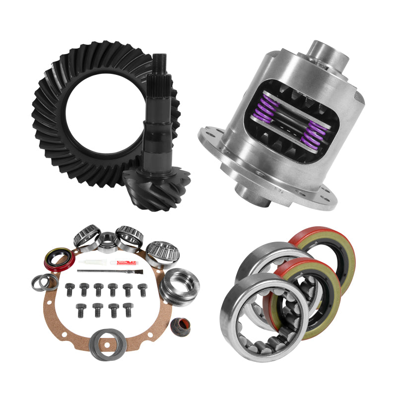 Yukon 8.8in Ford 3.55 Rear Ring & Pinion Install Kit 31 Spline Positraction 2.53in Axle Bearings Secondary image