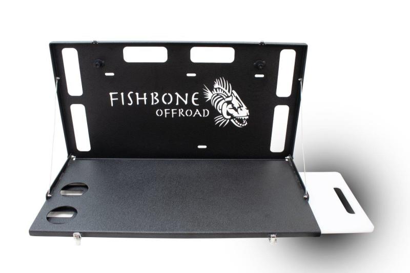 Fishbone Offroad 2018+ Jeep Wrangler JL Tailgate Table for outdoor use