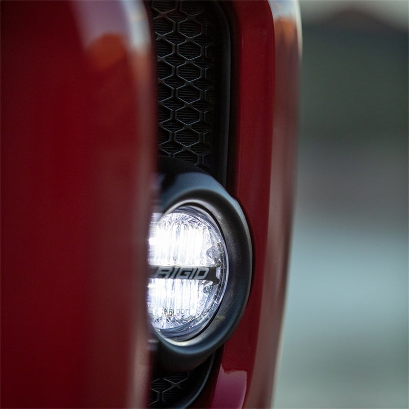 Rigid Industries 2014+ Toyota Tundra & 4Runner / 2016+ Tacoma 360-Series PRO SAE Fog Kit - White close-up