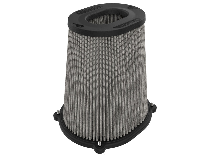 aFe Quantum Pro DRY S Air Filter Inverted Top - 5.5inx4.25in Flange x 9in Height - Dry PDS Secondary image