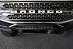 DV8 Offroad 2021-2022 Ford Bronco (Not For Factory Plastic Bumper) Factory Bumper Bull Bar - Black with LED light
