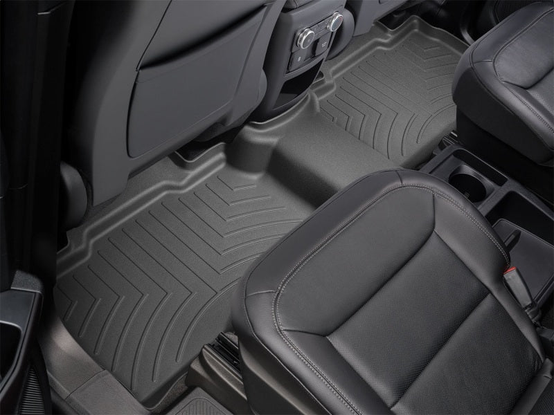 WeatherTech 2020+ Ford Explorer ST (2nd Row) Rear FloorLiner - Black in vehicle interior