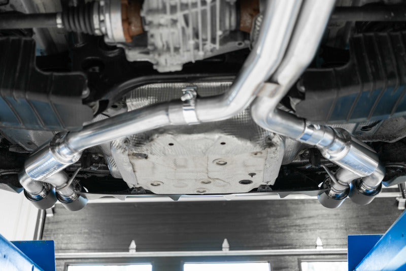 MBRP 18-21 Audi S5 Coupe/S4 Sedan T304 SS 2.5in Cat-Back Quad Rear Exit Exhaust - Carbon Fiber Tips Secondary image