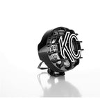 KC HiLiTES Rally 400 4in. Round Halogen Light 55w Spread Beam (Single) - Black for offroad lighting and electrical