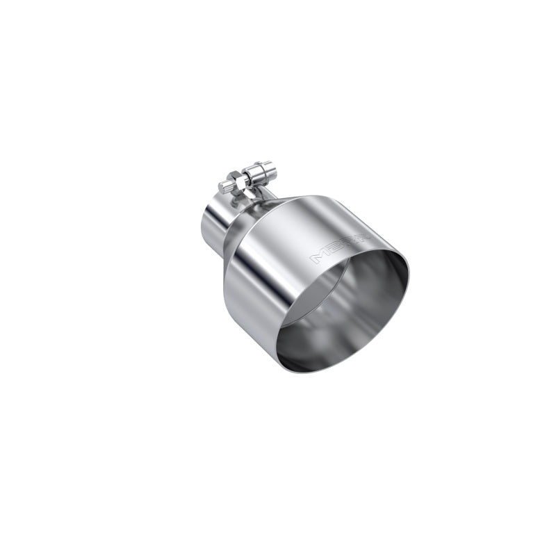 MBRP Universal T304 Stainless Steel Tip 2.5in ID / 5in OD Out / 6.5in Length Angle Cut Single Wall Secondary image
