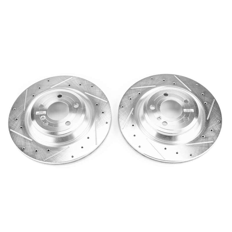 Power Stop 15-16 Mercedes-Benz SL400 Rear Evolution Drilled & Slotted Rotors - Pair Secondary image