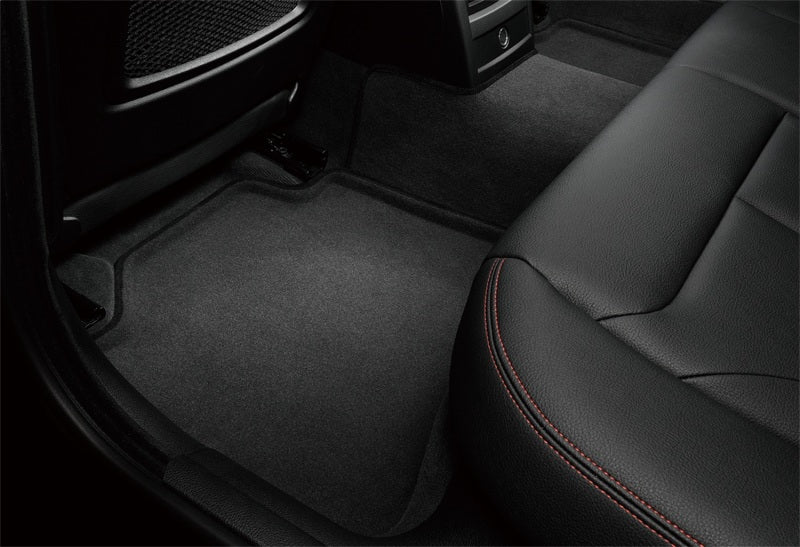 3D MAXpider 21-22 Tesla Model Y Elegant 1st 2nd Row - Floor Mat Set (Black) in car interior