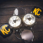 KC HiLiTES Gravity Titan LED 6in. - Pair Pack (Wide-40 Beam) for offroad lighting