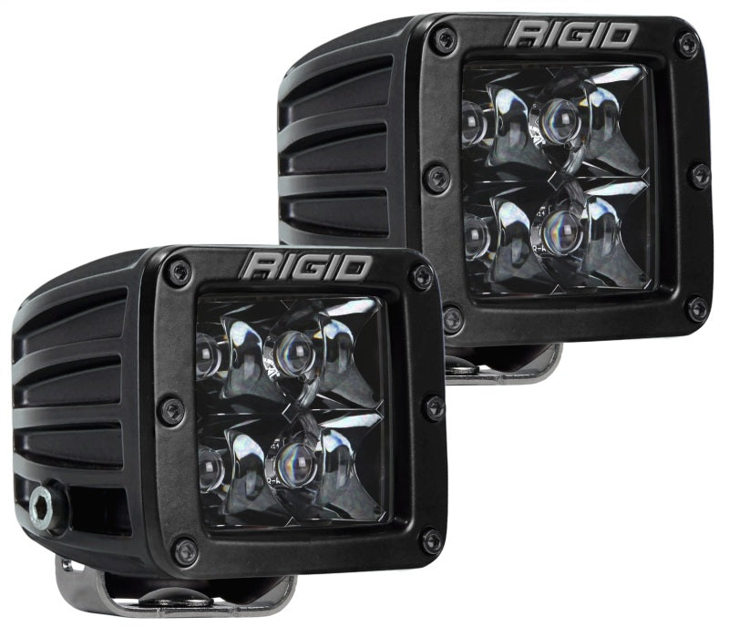 Rigid Industries D-Series Midnight Edition - Spot - Set of 2 for offroad lighting and electrical