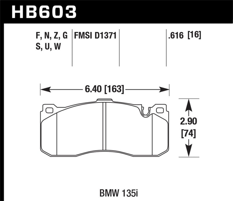 Hawk 08-13 BMW 1-Series HPS 5.0 Front Brake Pads Secondary image