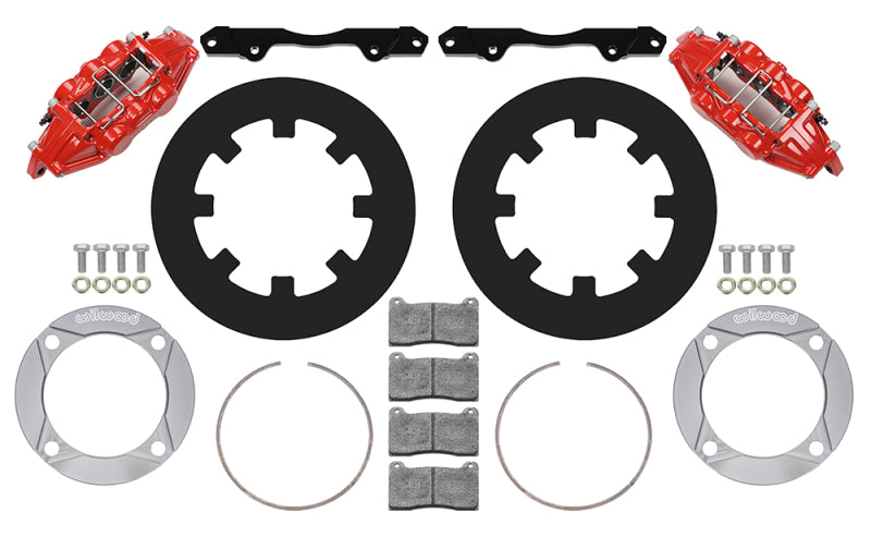 Wilwood 2014+ Polaris RZR XP 1000 Front Kit 11.25in - Red Secondary image