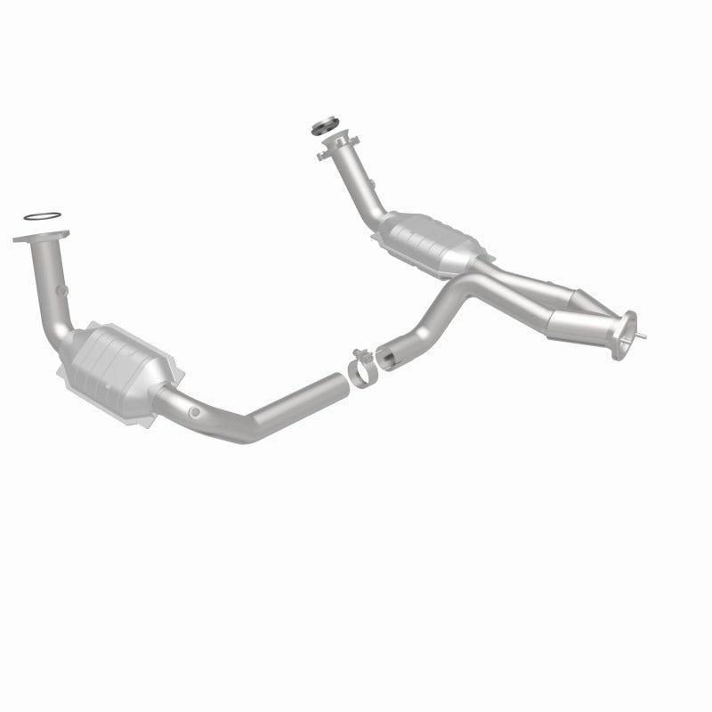 MagnaFlow Conv DF 02-06 Cadillac Escalade / 02-06 Chevy Avalanche 5.3L Dual Conv Y-Pipe Assembly 2WD for offroad performance upgrades.