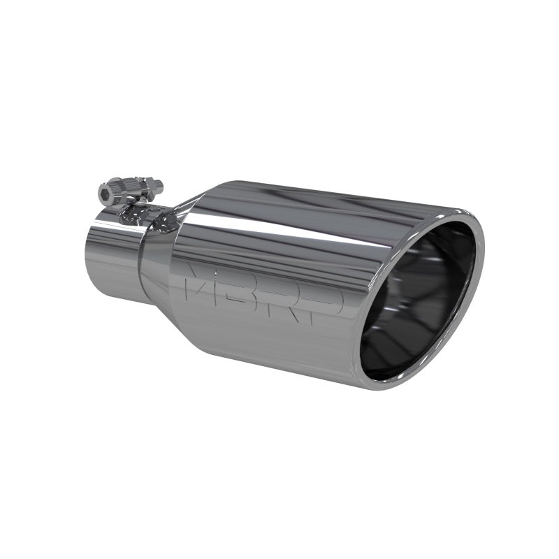MBRP Universal Tip 4.5 O.D. Angle Rolled End 2.5 Inlet 11in Length - T304 Secondary image