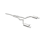 MagnaFlow Cat Back, SS, 2.5in, Street, Dual Split Polished 4.5in Tips 2015 Ford Mustang Ecoboost exhaust system